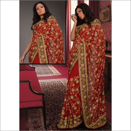 Designer Embroidered Saree