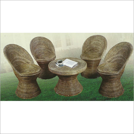 Cane Bar Chair Set