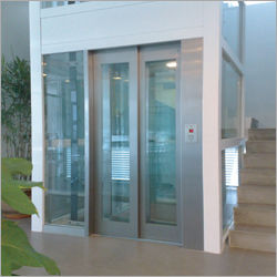 Elevator Glass Doors Application: Advertisement