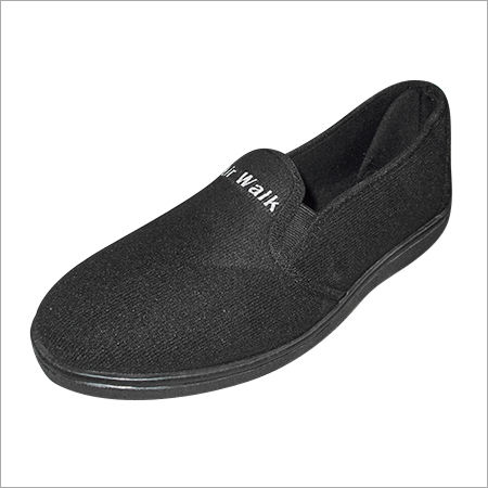 Ladies Black Canvas Shoes