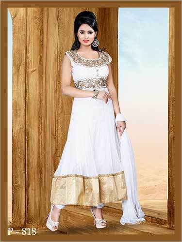 Net Anarkali Suit - Premium Quality Net Fabric, Elegant Embroidery and Cut Work | Smooth Finish, Skin Friendly, High Tear Strength