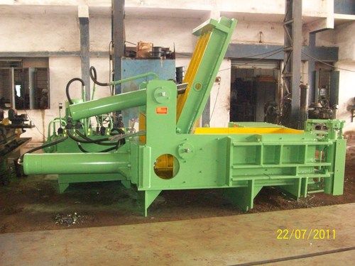 metal scrap baling press machine