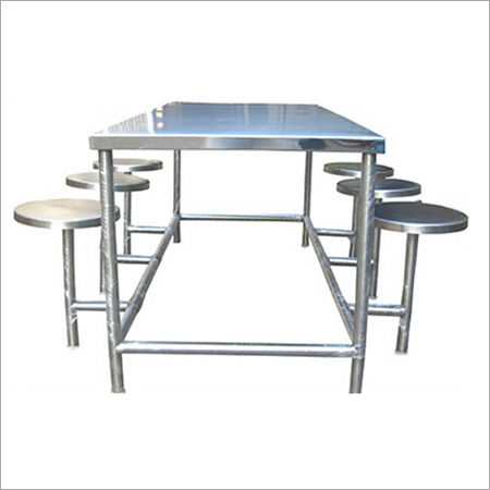 Plastic Stainless Steel Dining Table