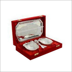 Silver Plated Tray Bowl Sets