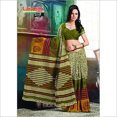 Fancy Printed Silk Sarees