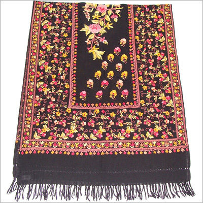 Kashmir Hand Embroidered 100% Pure Wool Stole