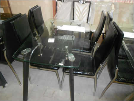 Metal Leather Dining Table Sets