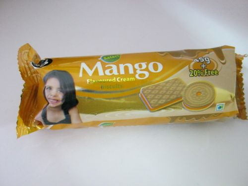 Mango cream biscuit