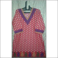 Red Printed Kurti