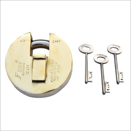 Ring Rolling Machine Tri Circle Brass Padlock