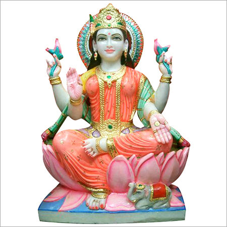 White Marble Laxmi Statue