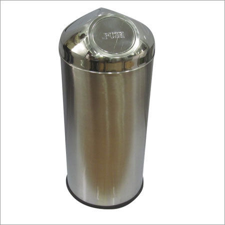 Stainless Steel Push Can Bin