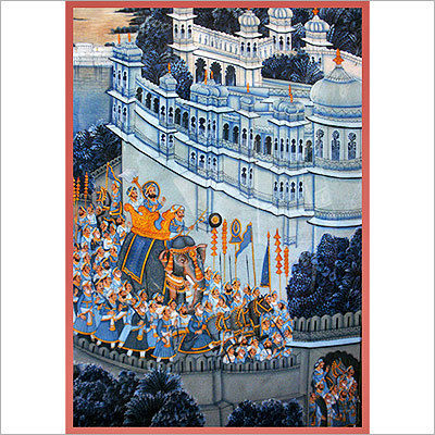 Traditional Miniature Paintings - Custom Dimensions , Colorfast Finish and Trendy Designs for Home and Office Decor