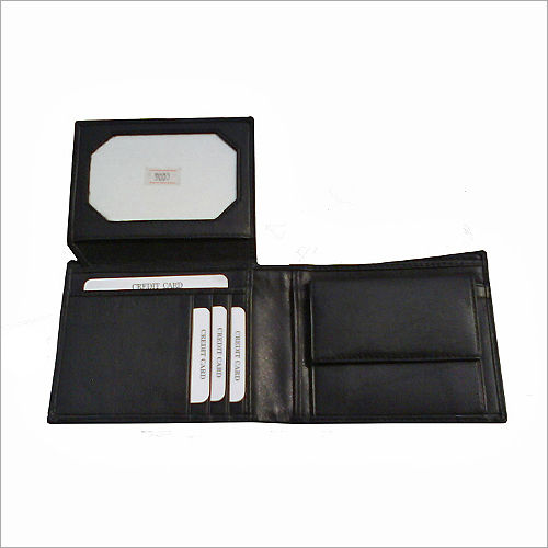 Leather Bifold Black Wallet