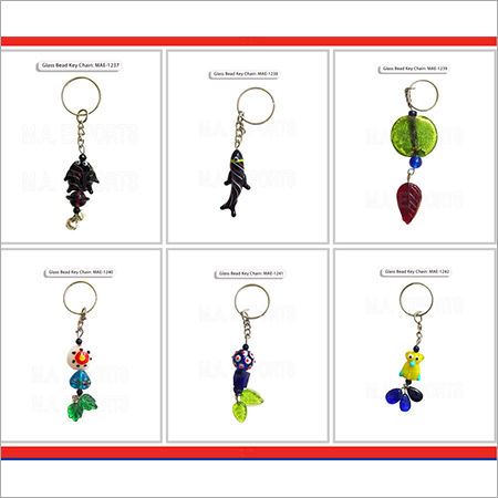 Glass Bead Keychain