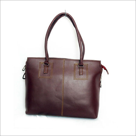 Maroon Leather Handbag