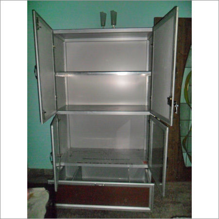 Aluminum Double Door Wardrobe