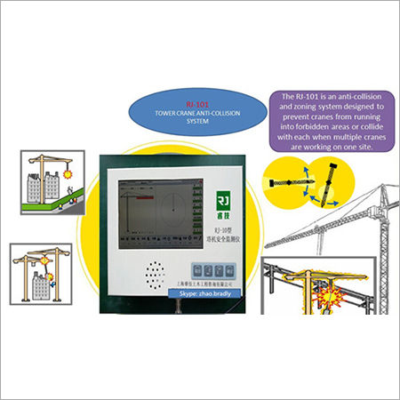 anti collision device for tower cranes