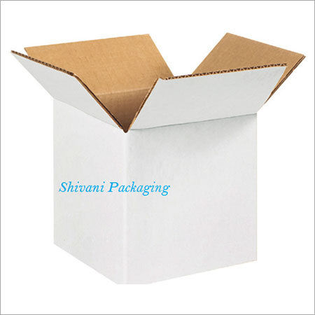 White Corrugated Boxes Age Group: 2-12 Years