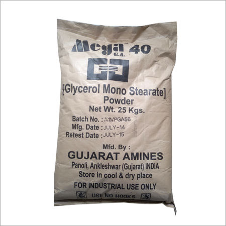 Glycerol Mono Stearate - Processed with High-Quality Stearatic Acid | High Effectiveness, Accurate Composition, Precise pH Value