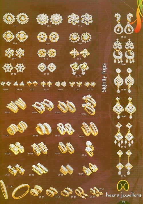 diamond studded gold jewelry