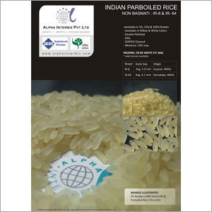 IR8 NonBasmati  Parboiled Rice - 25% Broken