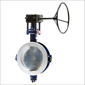 As Per Requirement Lined Butterfly Valve Gear Operated