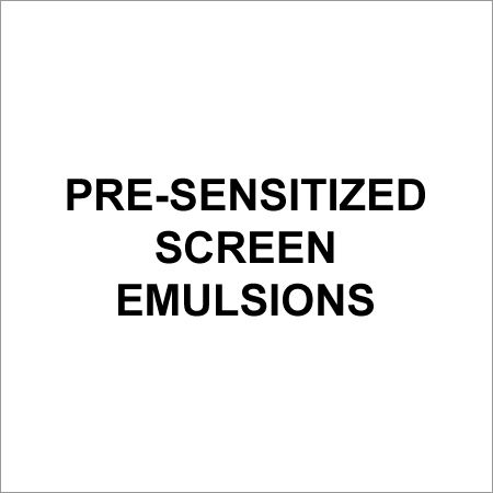 Presensitized Screen Emulsions