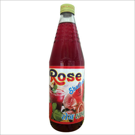 Rose Sharbat - Liquid Concentrate with Sugar, Rose Water & Nutrients | Refreshing Aroma, Instant Energy & Health Benefits