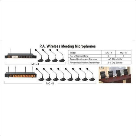 PA Wireless Meeting Microphones