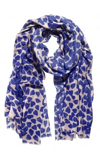 BLUE HEART SCARVES