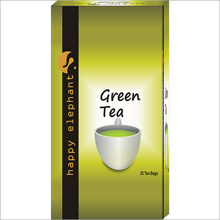 Yellow Green Tea Packaging Box