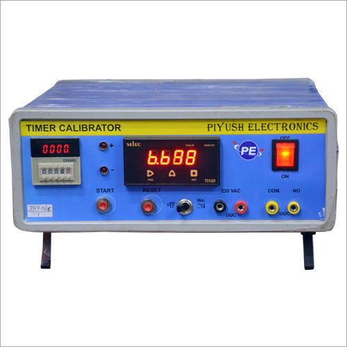 Timer Calibrator - Digital Resolution Meter, Moisture Resistant Enclosure, Color-Coded Connection Slots, ON/OFF and RESET Functionality