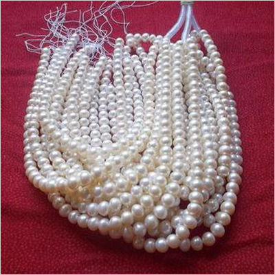 Round White Pearls