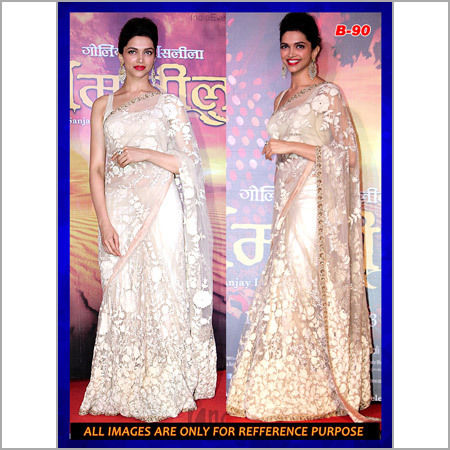 Silver Bollywood Saree