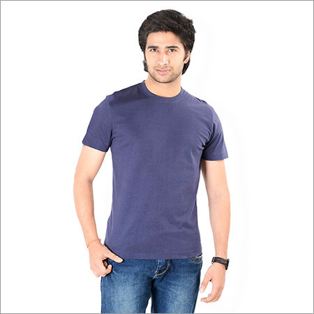 Men Plain T Shirts - Premium Cotton Fabric, Various Sizes & Colors | Tear Resistant, Perfect Finish, Washable