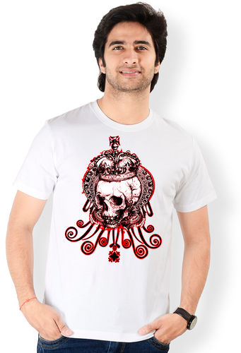 Skull Printed T Shirt