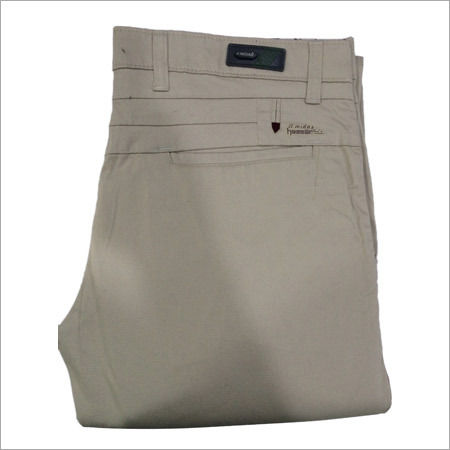 Cream Cotton Trousers