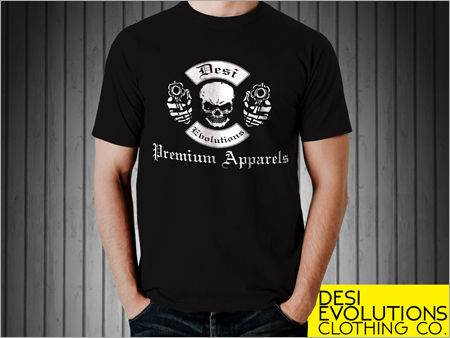 Men Black T-Shirts Core Material: Customized