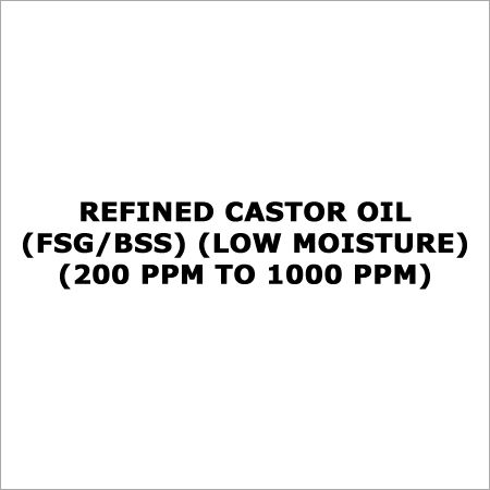 Refined Castor Oil (Fsg Bss) (Low Moisture)