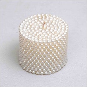 Pearl Candle - Blended Wax and Fragrance, Smoke Free with Alluring Look and Highly Luminous Finish