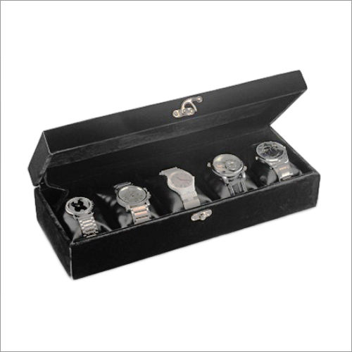 Black Leather Watch Case