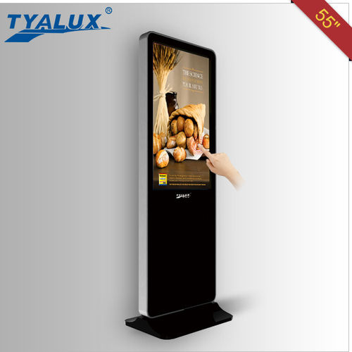 Multimedia Touch Screen Kiosk LED touch screen lcd advertising signage 55 inch