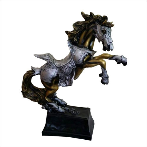 Handcrafted Horse Armour Statue