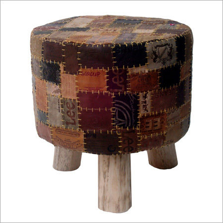 Round Pouf Stool