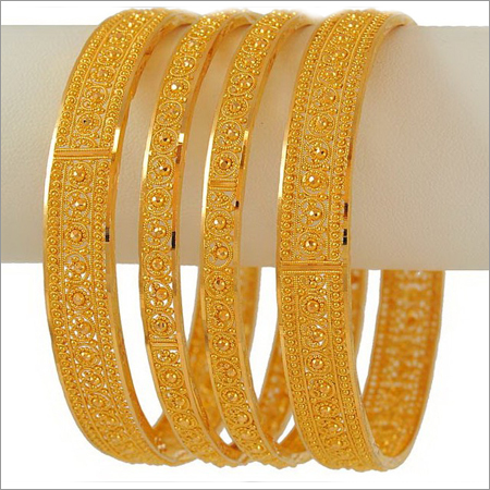 917 1025 Gold Bangles Size 242628 16 Grams