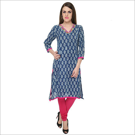 Designer Printed Long Kurti