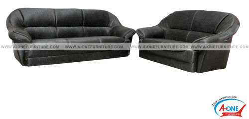 Black Leather Sofa Set in Gujarat
