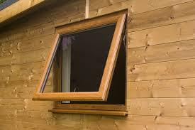 Brown Upvc Top Hung Window