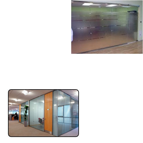 Glass Partition System for Corporate Office